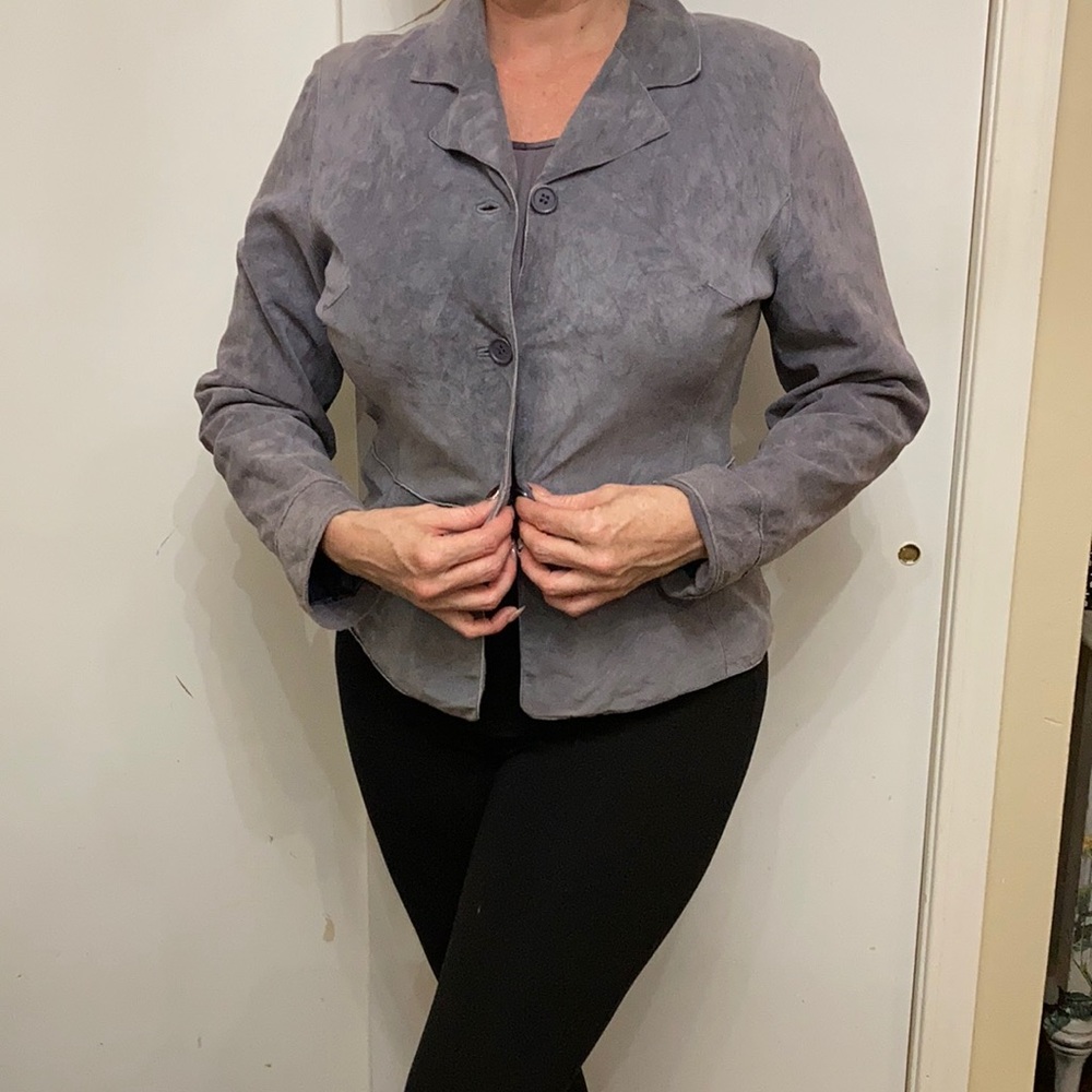 Large Brandon Tomas Jacket Outer Layer 100% Leath… - image 1